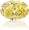 Natural Yellow Diamond Oval 0.70 ct Polished