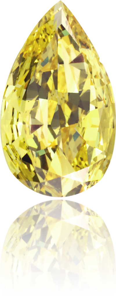 Natural Yellow Diamond Pear Shape 0.44 ct Polished