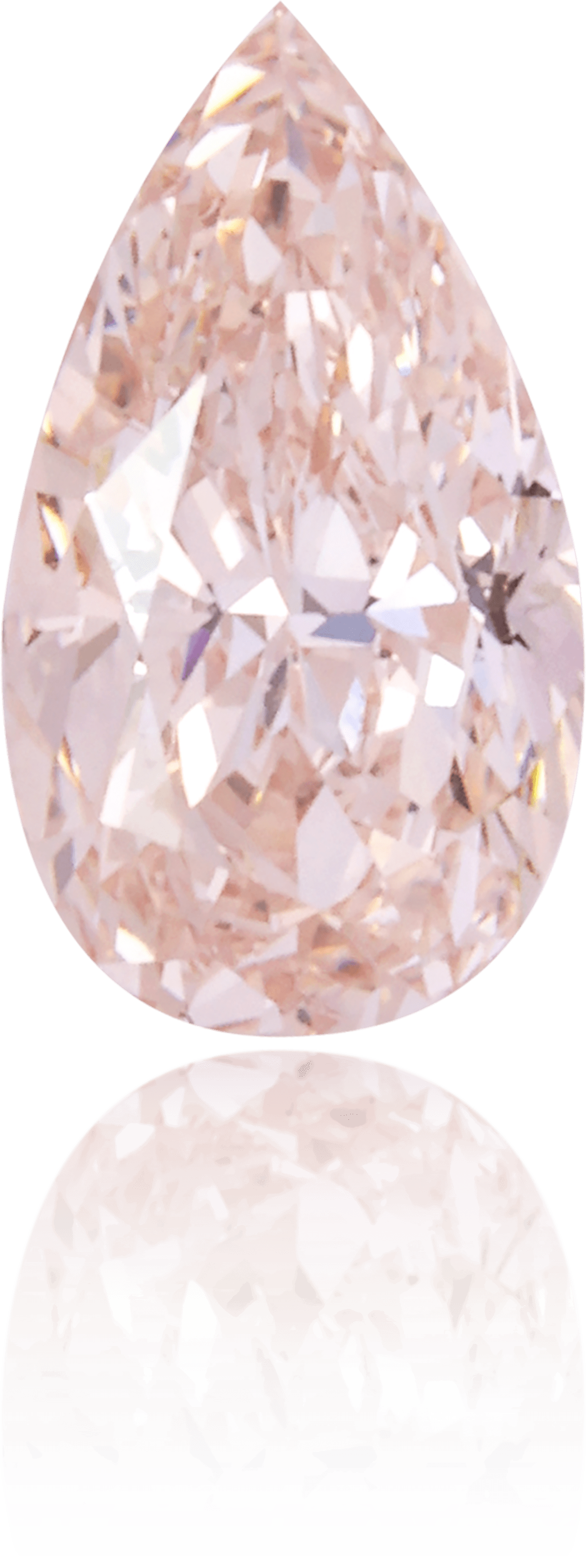 Natural Pink Diamond Pear Shape 0.56 ct Polished