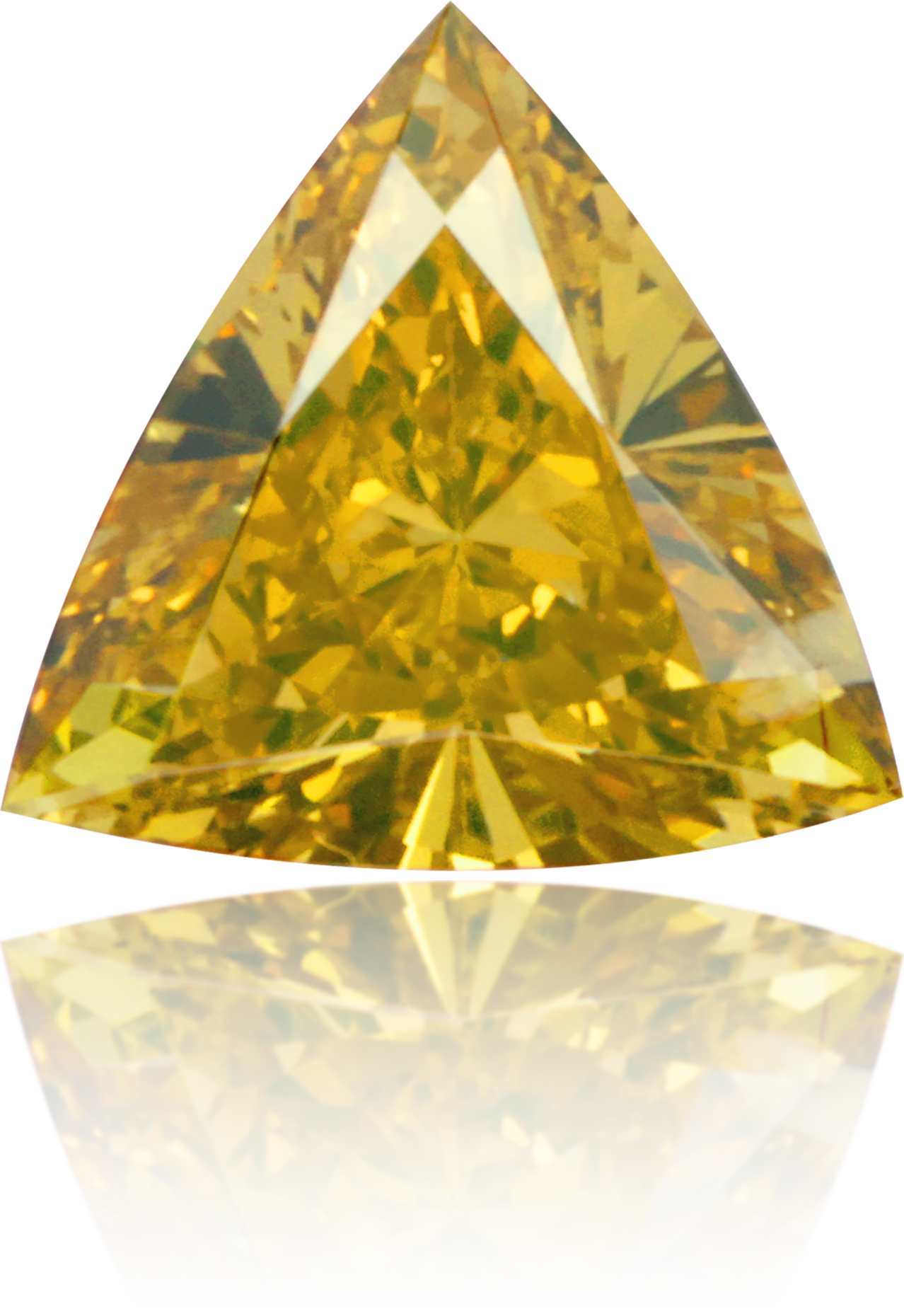 Natural Orange Diamond Triangle 0.25 ct Polished