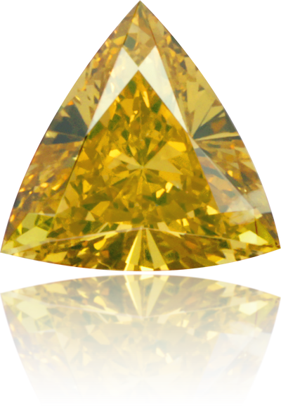 Natural Orange Diamond Triangle 0.25 ct Polished