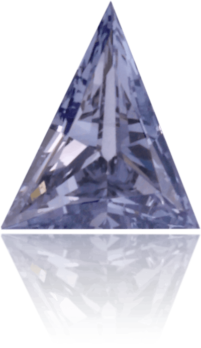 Natural Blue Diamond Triangle 0.06 ct Polished