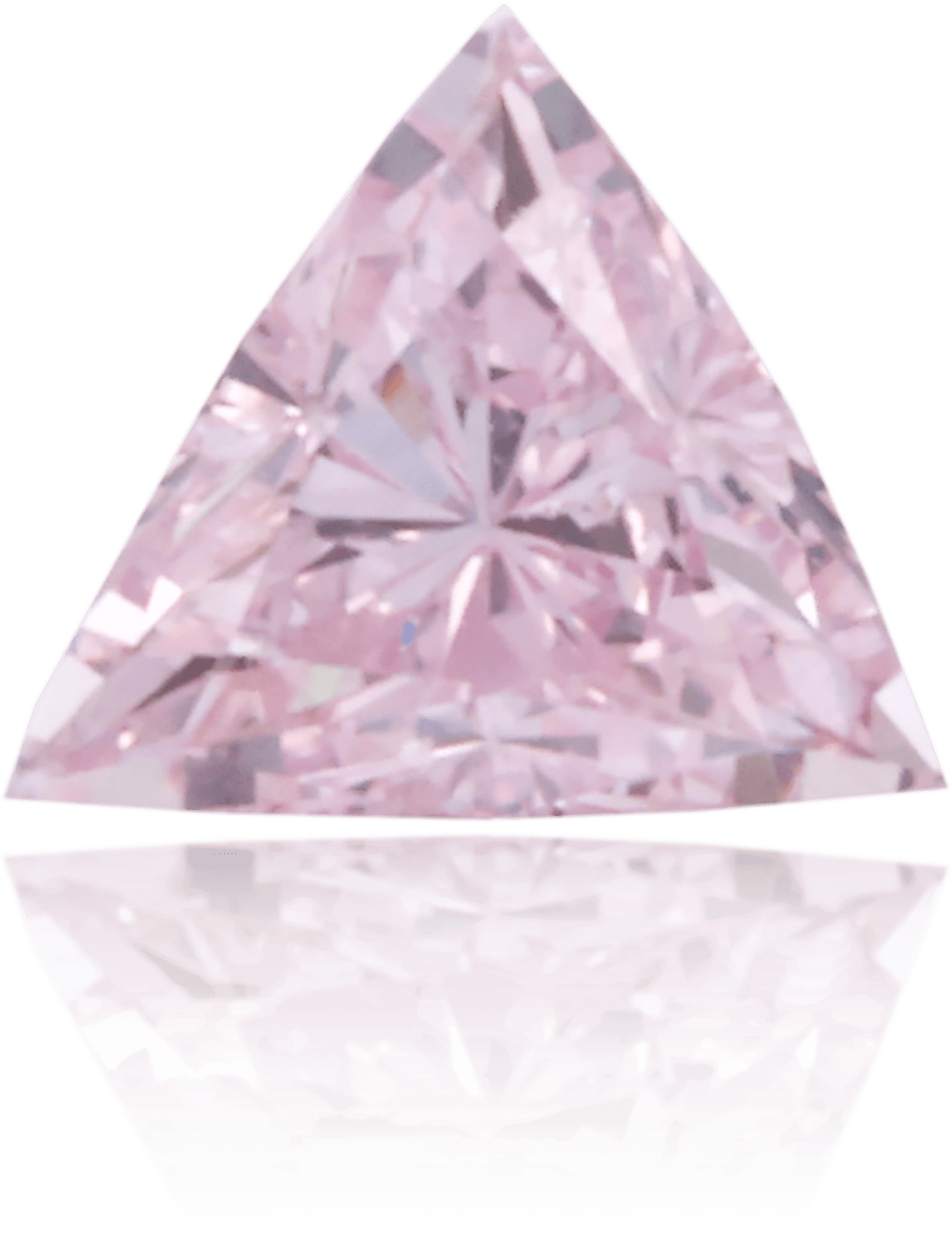 Natural Purple Diamond Triangle 0.10 ct Polished