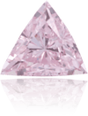 Natural Purple Diamond Triangle 0.10 ct Polished