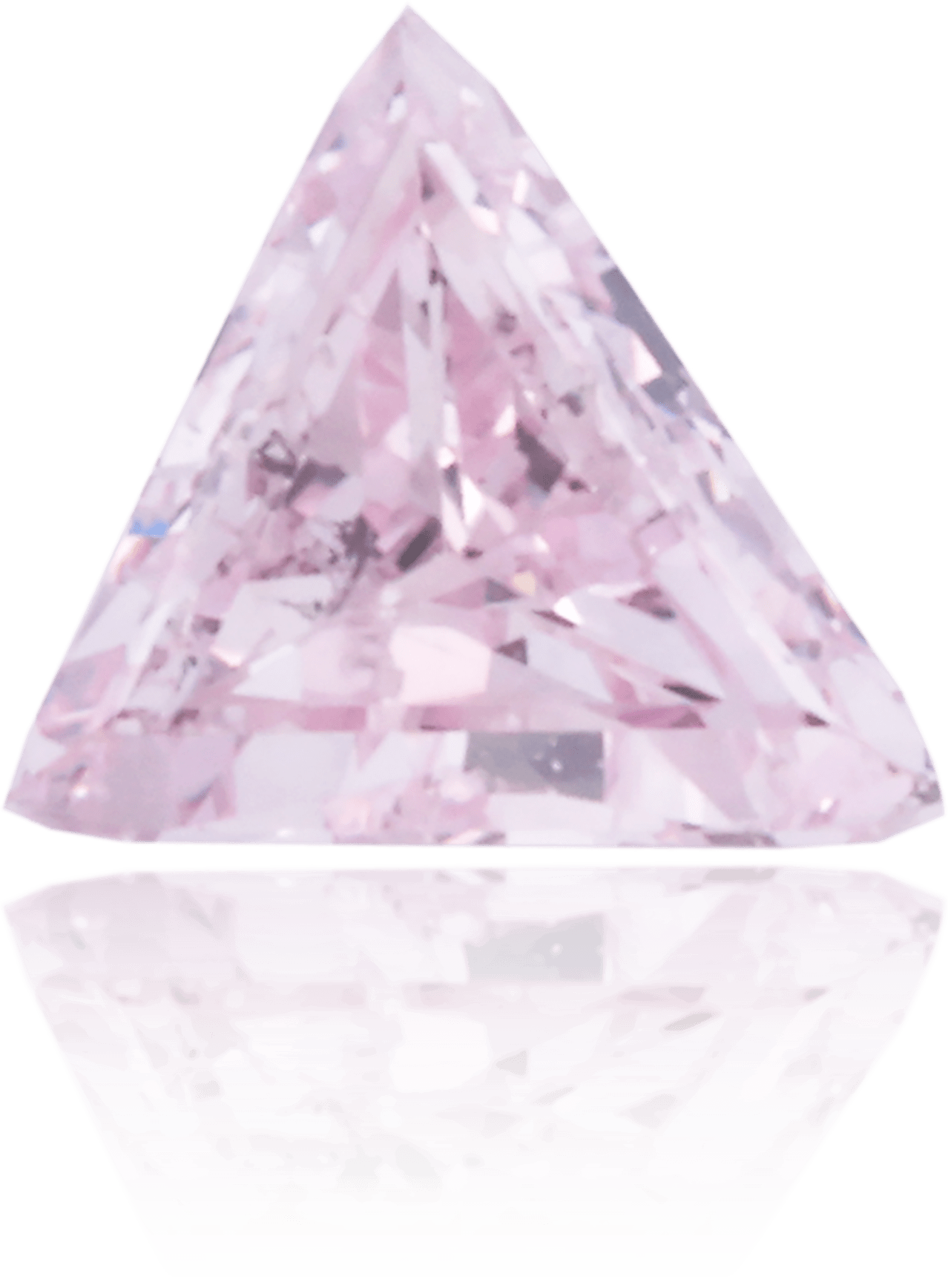 Natural Purple Diamond Triangle 0.10 ct Polished