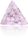 Natural Purple Diamond Triangle 0.10 ct Polished