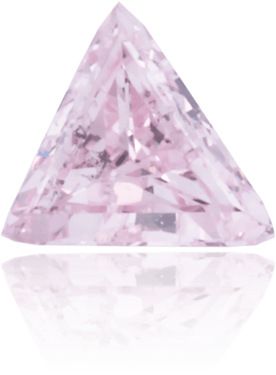 Natural Purple Diamond Triangle 0.10 ct Polished