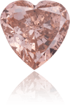 Natural Pink Diamond Heart Shape 0.36 ct Polished