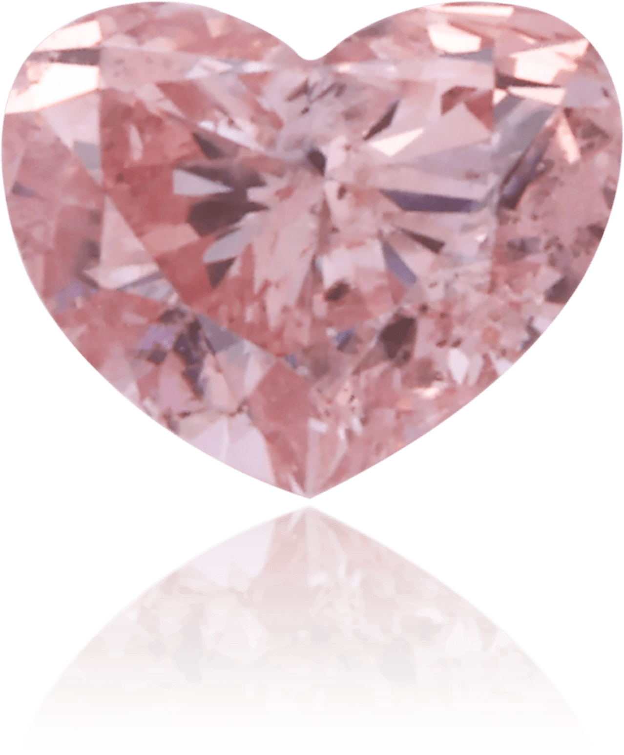 Natural Pink Diamond Heart Shape 0.20 ct Polished