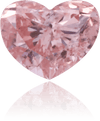 Natural Pink Diamond Heart Shape 0.20 ct Polished