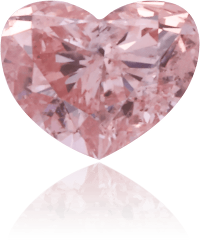 Natural Pink Diamond Heart Shape 0.20 ct Polished