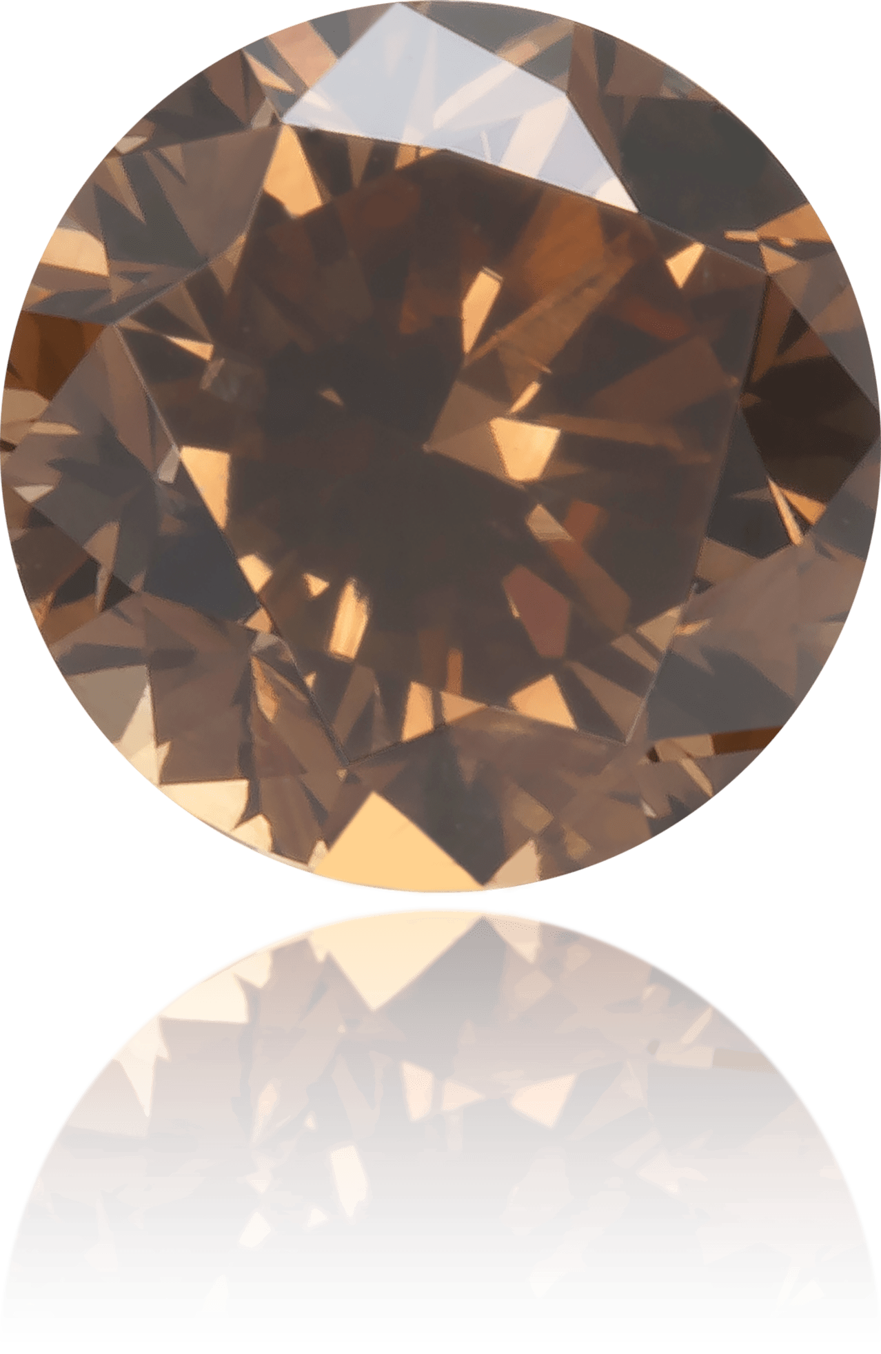 Natural Brown Diamond Round 0.46 ct Polished