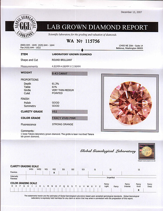 Ggl on sale diamond certification